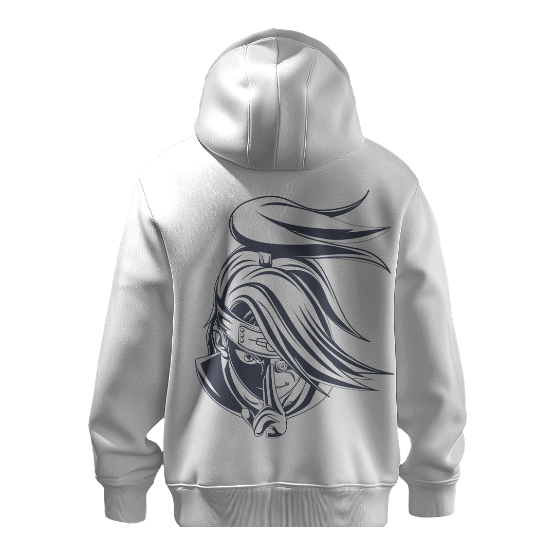 BULL CLOTHING Anime Hoodie for Men |Naruto Kakashi Print |60% Cotton 40% Polyester Blend |Premium 280 GSM Fleece Sweatshirt | Stylish for Boys