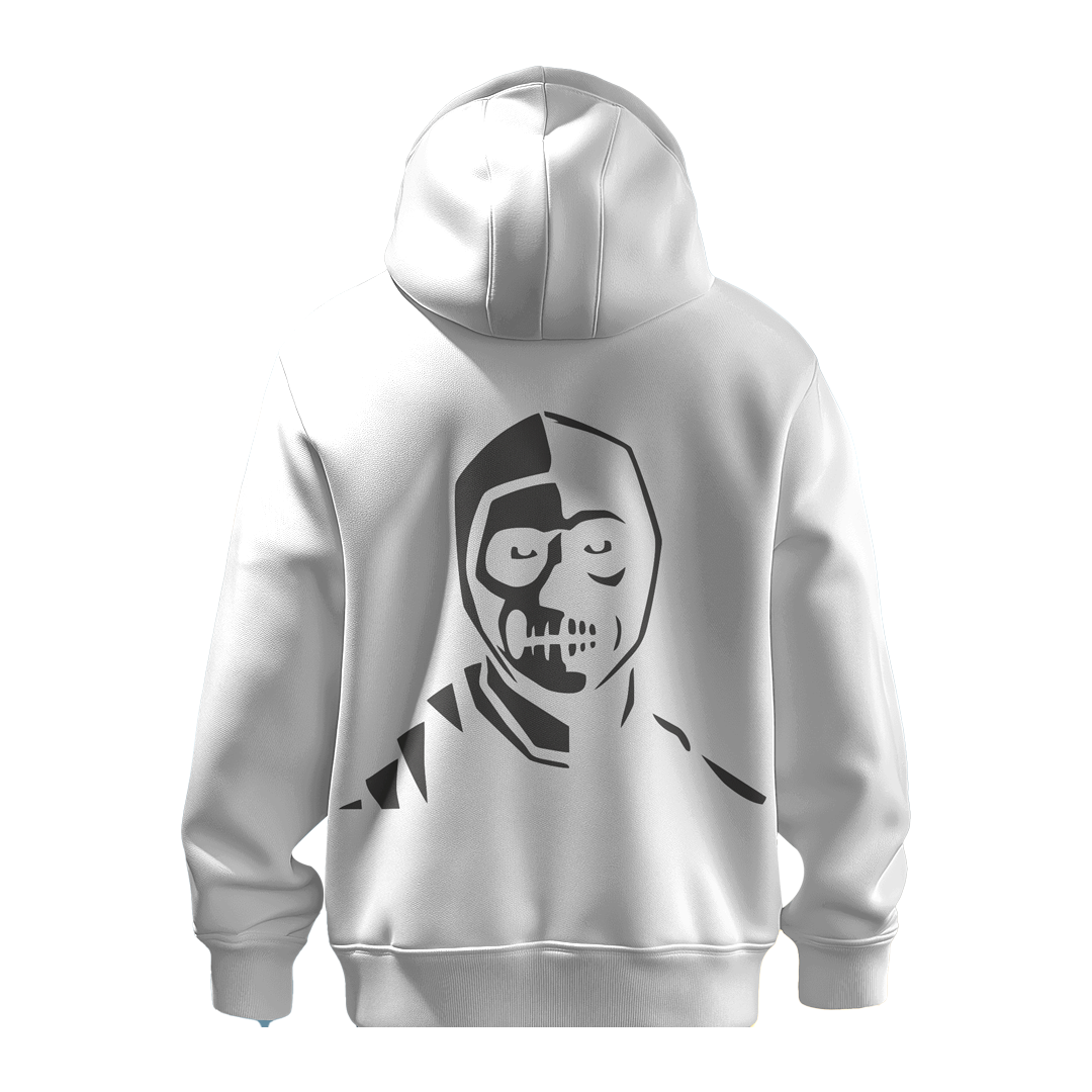 BULL CLOTHING Mens Skull Mask Graphic Hoodie | 60% Cotton 40% Poly | 280 GSM Fleece Pullover Sweatshirt | Stylish and Comfortable Streetwear